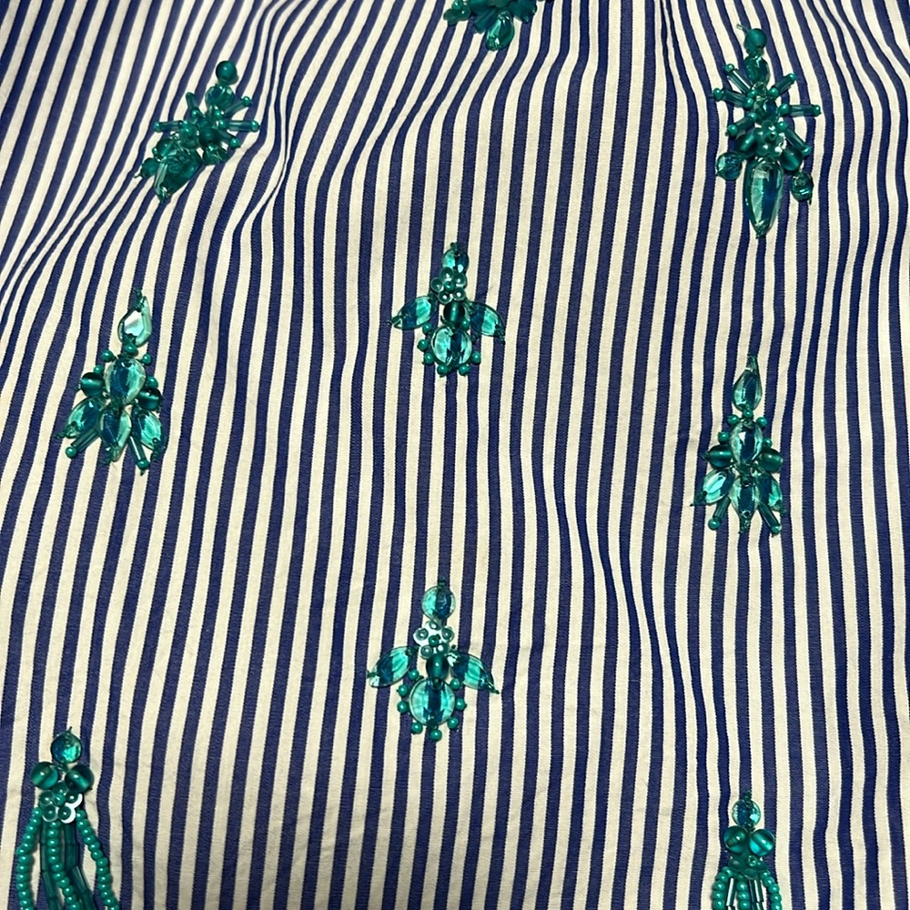 J. Crew Off-The-Shoulder Embellished Top - Picture 5 of 10